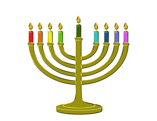 menorah hanukkah candles