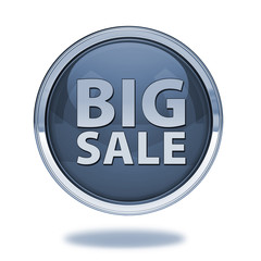 Big sale pointer icon on white background