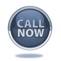 call now pointer icon on white background