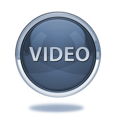 video pointer icon on white background