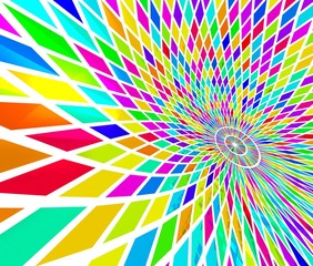 カラフルなひし形の背景素材