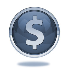 money pointer icon on white background