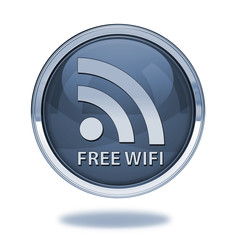 Free wifi pointer icon on white background