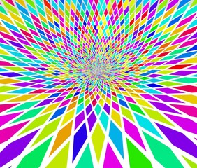 カラフルな三角の背景素材