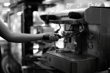 Fototapeta premium use coffee machine