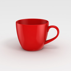 3d rendered cup.