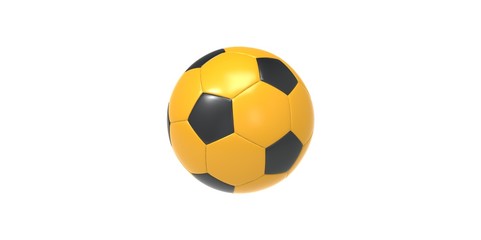 black and yellow Soccer ball or football