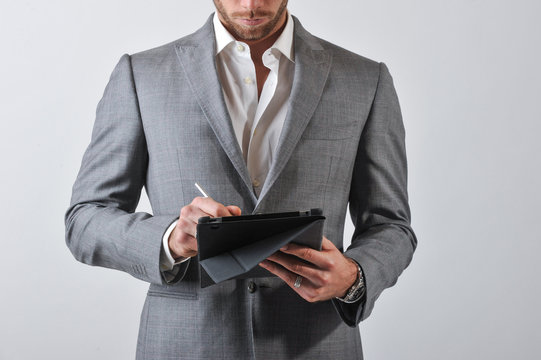 Man With Tablet