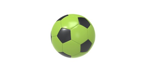 Fototapeta premium green and black Soccer ball or football