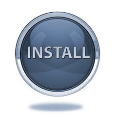 Installation pointer icon on white background
