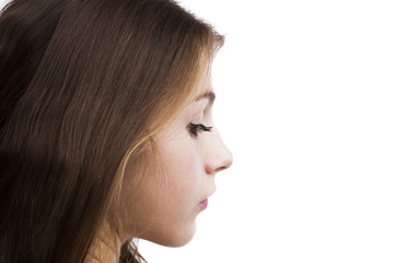 portrait of a charming young girl