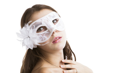 portrait of a charming young girl