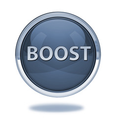 Boost pointer icon on white background