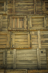 Shipping vintage crates background