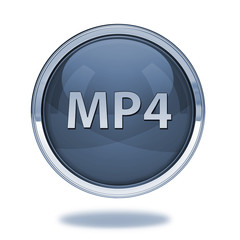 MP4 pointer icon on white background