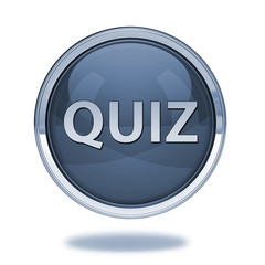 Quiz pointer icon on white background