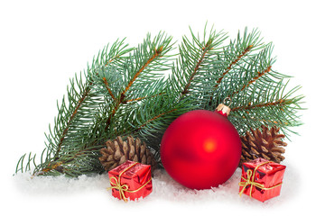 Christmas tree with baubles