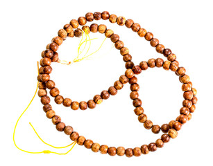 Prayer Beads on white background