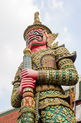 Fototapeta premium Wat Phra Kaew in Bangkok beautiful in Thailand.