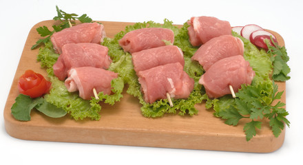 Rotoli di suino