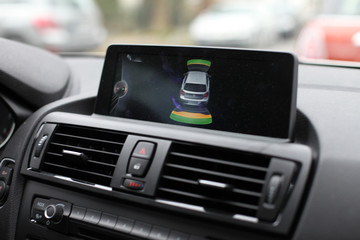 Einparkhilfe Boarddisplay