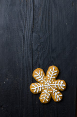 Gingerbread star shape cookie