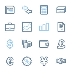 Finance web icons set