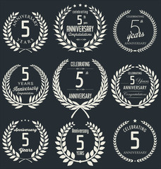 Anniversary laurel wreath design