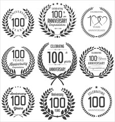 Obraz premium Anniversary laurel wreath design