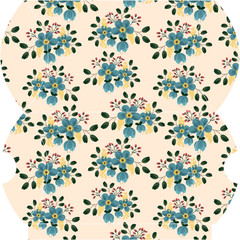 Obraz na płótnie Canvas Floral gift box template