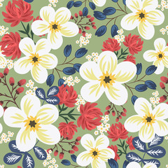 Floral seamless pattern - 74492479