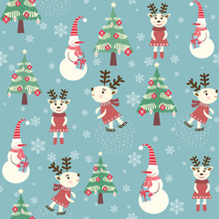 Christmas seamless pattern