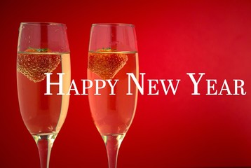 Composite image of happy new year