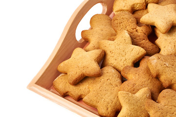 Christmas cookies on tray