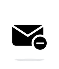 Remove mail icon on white background.