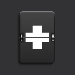 vector modern scoreboard black icon.