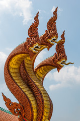 Fototapeta na wymiar Bronze dragon sculpture