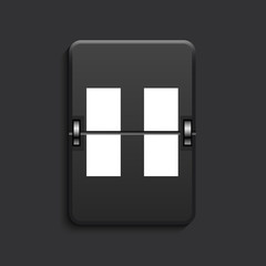 vector modern scoreboard black icon.