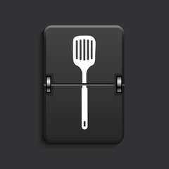 vector modern scoreboard black icon.