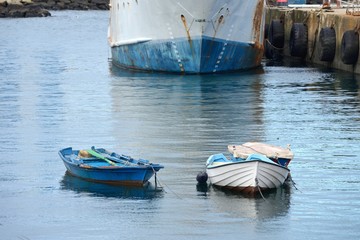 Obraz premium boat on a mooring
