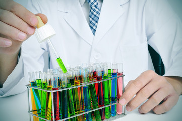 at the laboratory