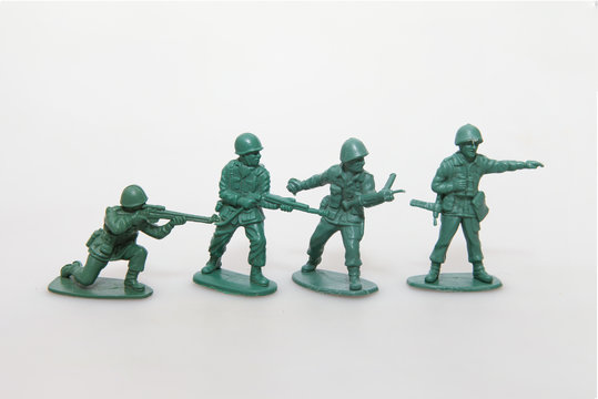 Plastic toy Soldiers - Powered by Adobe