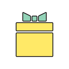 Vector present icon. Eps10