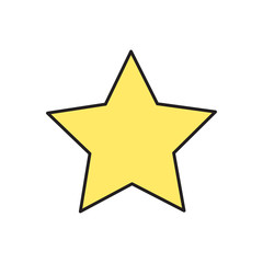 Vector star icon. Eps10
