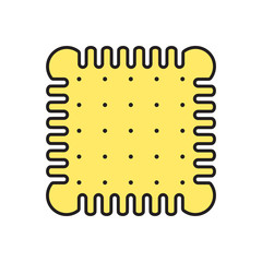 Vector biscuit icon. Eps10