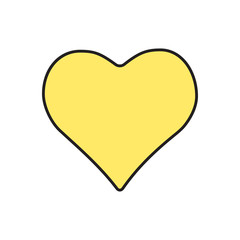 Vector game heart icon. Eps10