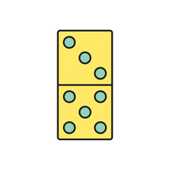Vector domino icon. Eps10
