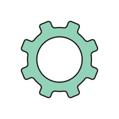 Vector cogwheel icon. Eps10