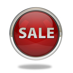 sale pointer icon on white background