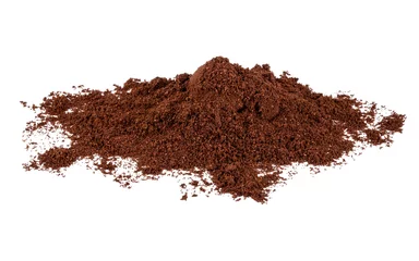 Crédence de cuisine en verre imprimé Chocolat coffee powder isolated